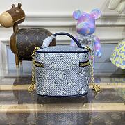 Louis Vuitton LV Micro Vanity Handbag M82467 Blue Size 11 x 10 x 8 cm - 2
