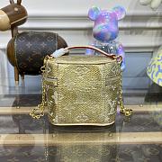 Louis Vuitton LV Micro Vanity Handbag M82467 Gold Size 11 x 10 x 8 cm - 3
