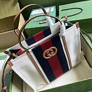Gucci Interlocking G Tote Bag In Canvas Size 30 x 25 x 15 cm - 5