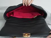 Chanel 19 Handbag Maxi Classic Black Size 25 x 36 x 11 cm - 5
