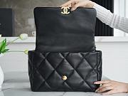 Chanel 19 Handbag Maxi Classic Black Size 25 x 36 x 11 cm - 3