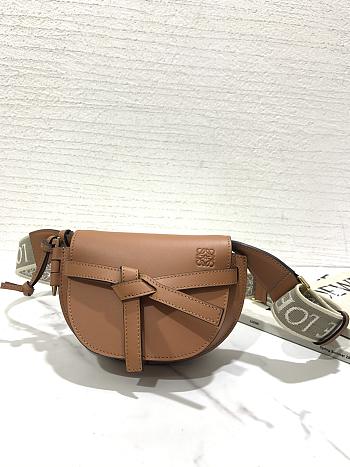 Loewe Mini Gate Dual Bag Brown Size 15 x 12.5 x 9.5 cm