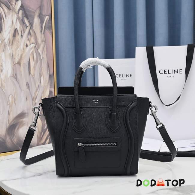 Celine Luggage Nano Black Size 20 x 20 x 10 cm - 1