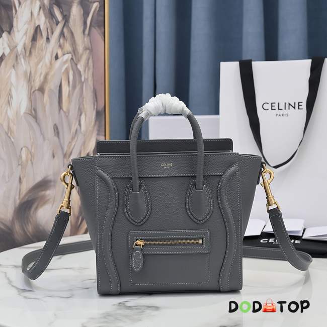 Celine Luggage Nano Grey Size 20 x 20 x 10 cm - 1