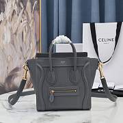 Celine Luggage Nano Grey Size 20 x 20 x 10 cm - 1
