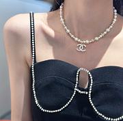 Chanel New Pearl Star Rhinestone Necklace - 2