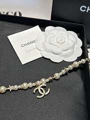 Chanel New Pearl Star Rhinestone Necklace - 5