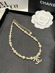 Chanel New Pearl Star Rhinestone Necklace - 6