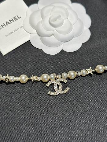Chanel New Pearl Star Rhinestone Necklace