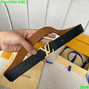 Louis Vuitton LV Initials 30MM Reversible Belt Black/Brown - 6