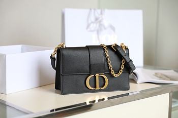 Dior Montaigne 30 Palm Chain Bag Black Size 24 x 17 x 8 cm