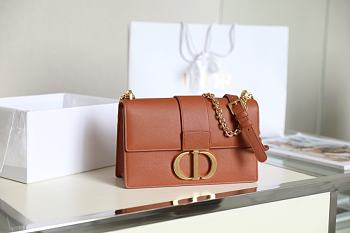 Dior Montaigne 30 Palm Chain Bag Brown Size 24 x 17 x 8 cm
