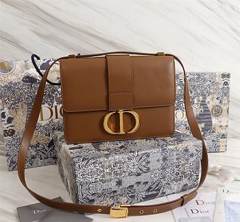 Dior Montaigne 30 Flap Bag Brown Size 24 x 17 x 8 cm
