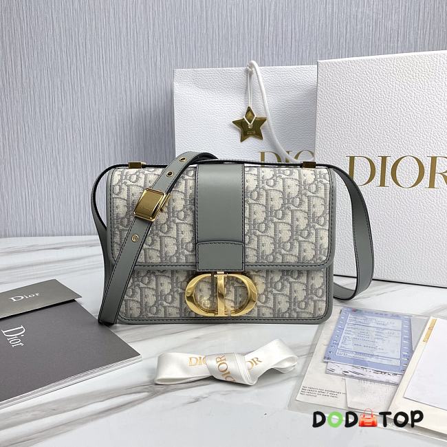 Dior Montaigne 30 Flap Bag Gray Size 24 x 17 x 8 cm - 1