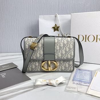 Dior Montaigne 30 Flap Bag Gray Size 24 x 17 x 8 cm