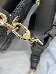 Dior Lady ABC Black with Gold Hardware Size 20 x 16.5 x 8 cm - 4