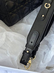 Dior Lady ABC Black with Gold Hardware Size 20 x 16.5 x 8 cm - 5