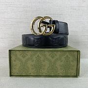 Gucci GG Leather Belt 3.7 cm - 1