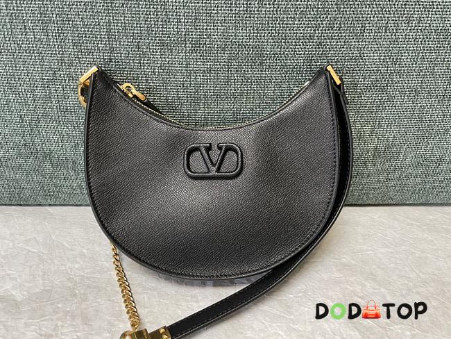 Valentino Underarm Moon Bag Black Size 20 x 12 x 4 cm - 1