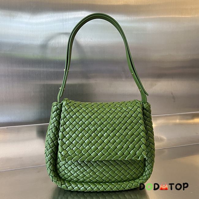 Bottega Veneta Cobble Small Green Size 26 x 21 x 9 cm - 1