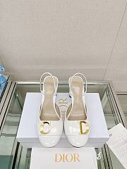 Dior Heel Slingback Black/White/Beige 8 cm - 1