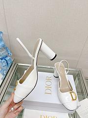 Dior Heel Slingback Black/White/Beige 8 cm - 6