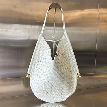 Bottega Veneta BV Medium Solstice Bag White Size 37.5 x 44 x 2 cm