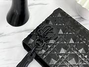 Lady Dior My ABCDior Bag Small Matte Black Hardware Size 20 x 9 x 17 cm - 3