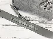 Lady Dior My ABCDior Bag Small Matte Grey Size 20 x 9 x 17 cm - 6