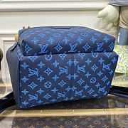 Louis Vuitton LV Discovery Small Backpack Blue Flower M22558 Size 29 x 38 x 20 cm - 2