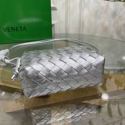 Bottega Veneta Mini Loop Camera Bag Silver Size 17 x 10 x 6 cm - 4