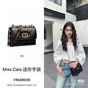 Dior Miss Caro Mini Bag Black Size 19 x 13 x 5.5 cm - 3