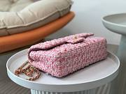 Chanel 1112 CF Woolen Pink Bag Size 25 cm - 6