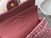 Chanel 1112 CF Woolen Pink Bag Size 25 cm - 5