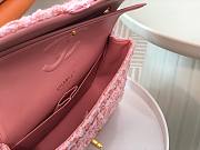 Chanel 1112 CF Woolen Pink Bag Size 25 cm - 4