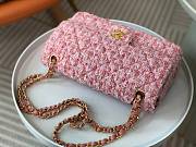 Chanel 1112 CF Woolen Pink Bag Size 25 cm - 3