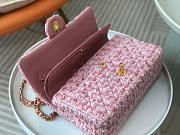 Chanel 1112 CF Woolen Pink Bag Size 25 cm - 2