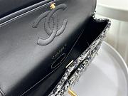 Chanel 1112 CF Woolen Black Bag Size 25 cm - 5