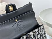 Chanel 1112 CF Woolen Black Bag Size 25 cm - 4