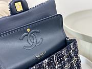 Chanel 1112 CF Woolen Black 01 Bag Size 25 cm - 5