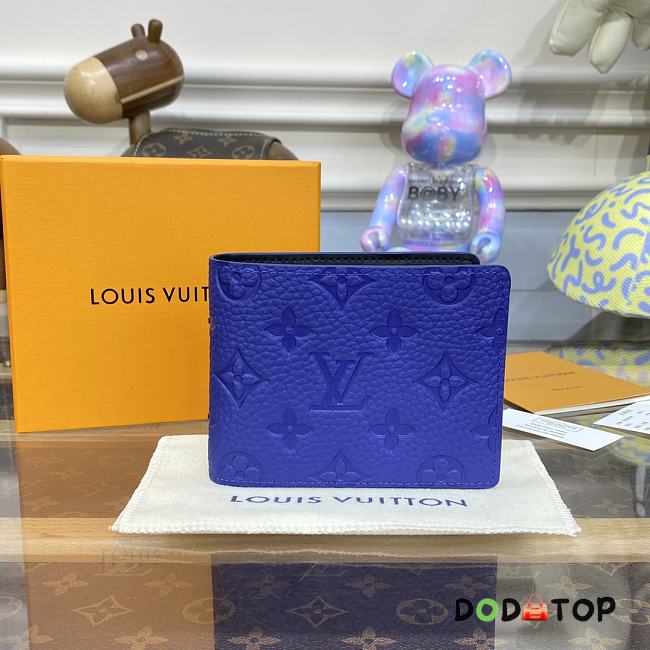 Louis Vuitton LV Blue Wallet M82563 Size 11.5 x 9 x 1.5 cm - 1