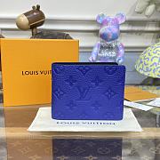 Louis Vuitton LV Blue Wallet M82563 Size 11.5 x 9 x 1.5 cm - 1
