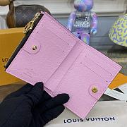 Louis Vuitton LV Lisa Wallet M82383 Pink Size 9 x 11.5 x 1.5 cm - 2