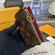 Louis Vuitton LV Lisa Wallet M82381 Red Size 9 x 11.5 x 1.5 cm - 4