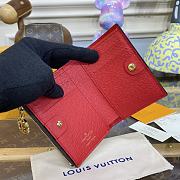 Louis Vuitton LV Lisa Wallet M82381 Red Size 9 x 11.5 x 1.5 cm - 2