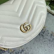 Gucci GG Marmont Small Leather Shoulder White Size 20 x 14.5 x 4 cm - 6