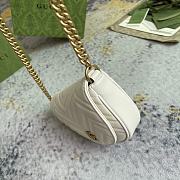 Gucci GG Marmont Small Leather Shoulder White Size 20 x 14.5 x 4 cm - 5