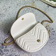 Gucci GG Marmont Small Leather Shoulder White Size 20 x 14.5 x 4 cm - 4