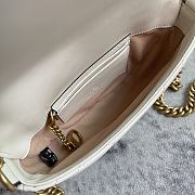 Gucci GG Marmont Small Leather Shoulder White Size 20 x 14.5 x 4 cm - 3
