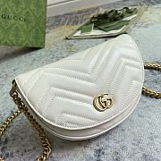 Gucci GG Marmont Small Leather Shoulder White Size 20 x 14.5 x 4 cm - 2
